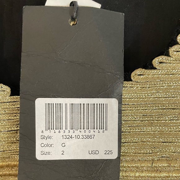 Gorgeous Scotch & Soda Maison Scotch Velvet Vest With Gold Trim 2 (US 8) - Picture 7 of 13